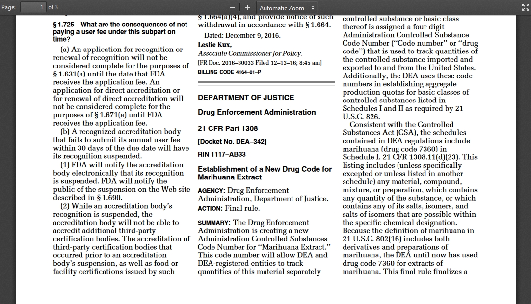 dea cannabis extracts